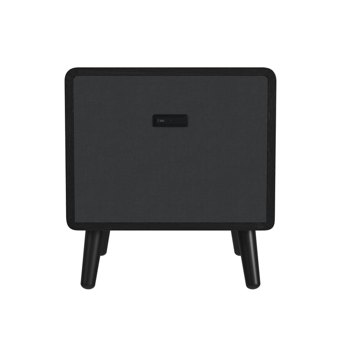 Halo - Square Smart End Table - Black - Stylish Home Furniture
