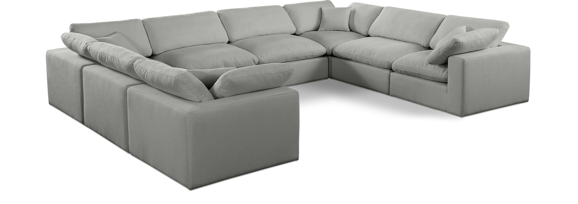 Comfy - 8 Piece Linen Modular Sectional