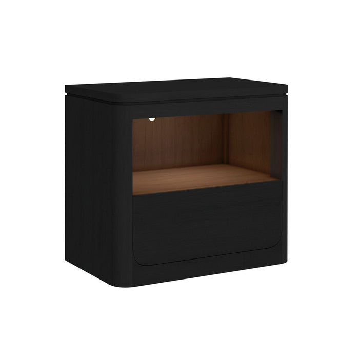 Rosalie - Nightstand With USB And LED - Stylish Home Furniture