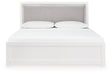 Maeling - King Upholstered Panel Bed - White - Stylish Home Furniture