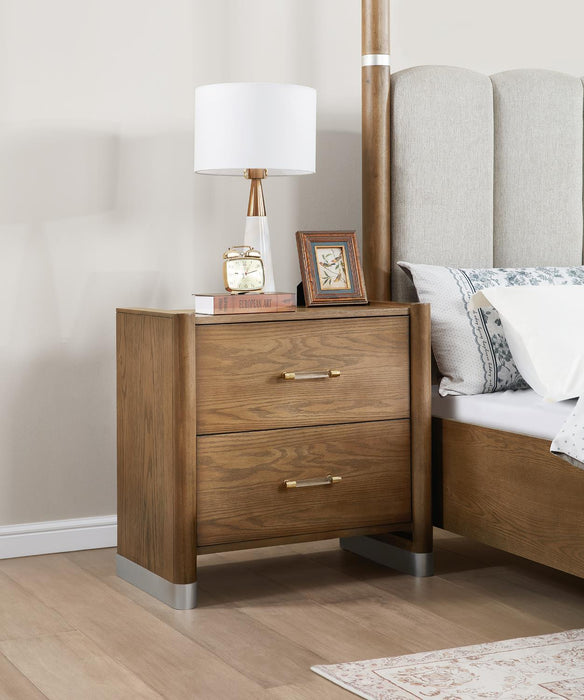 B095 - Nightstand - Warm Brown