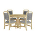 Ridgemont - 5 Piece Standard Height Dining Set (Round Table And Four Chairs) - Natural - Stylish Home Furniture