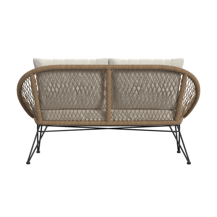 Grace - 4 Piece Outdoor Seating Set - Beige / Natural - Stylish Home Furniture