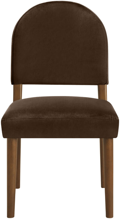 Varinelle - Velvet Dining Chair (Set of 2) - Walnut Frame