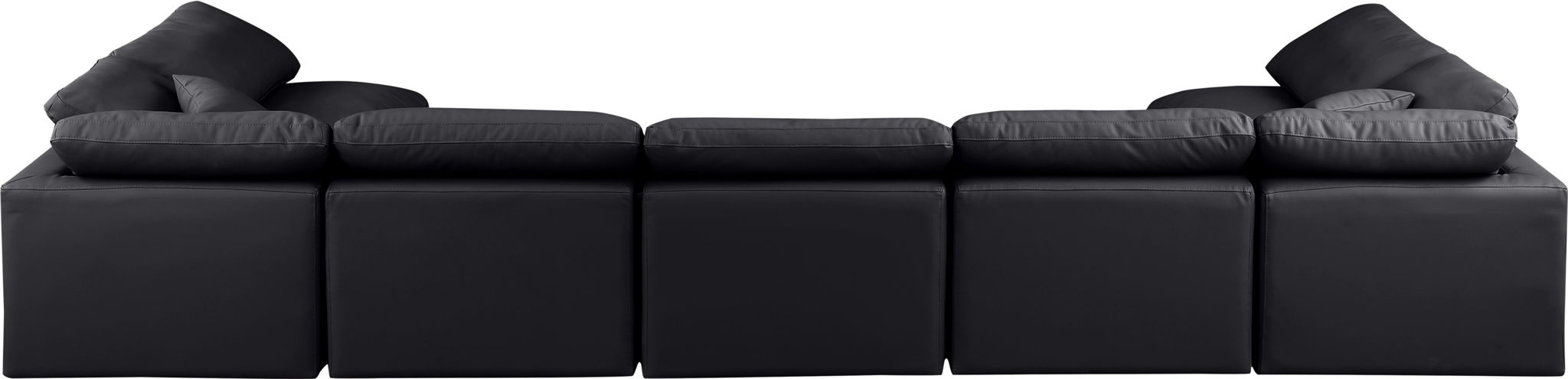 Indulge - Faux Leather 7 Piece Modular U-Shaped Sectional - Stylish Home Furniture
