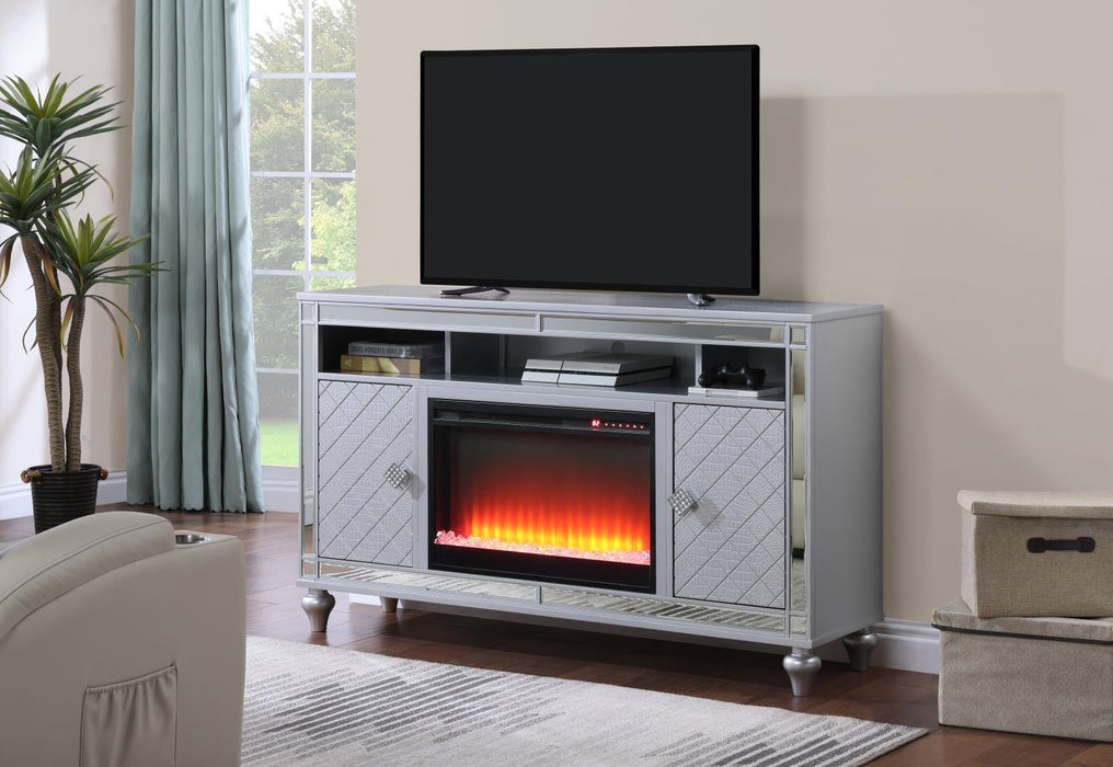 W048 - Fireplace And W605 Insert - Gray