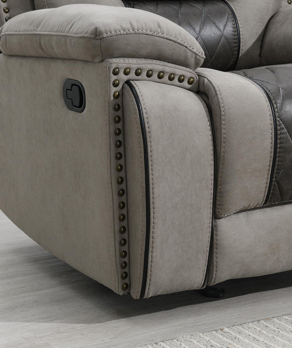 U142 - Motion Glider Loveseat - Charcoal