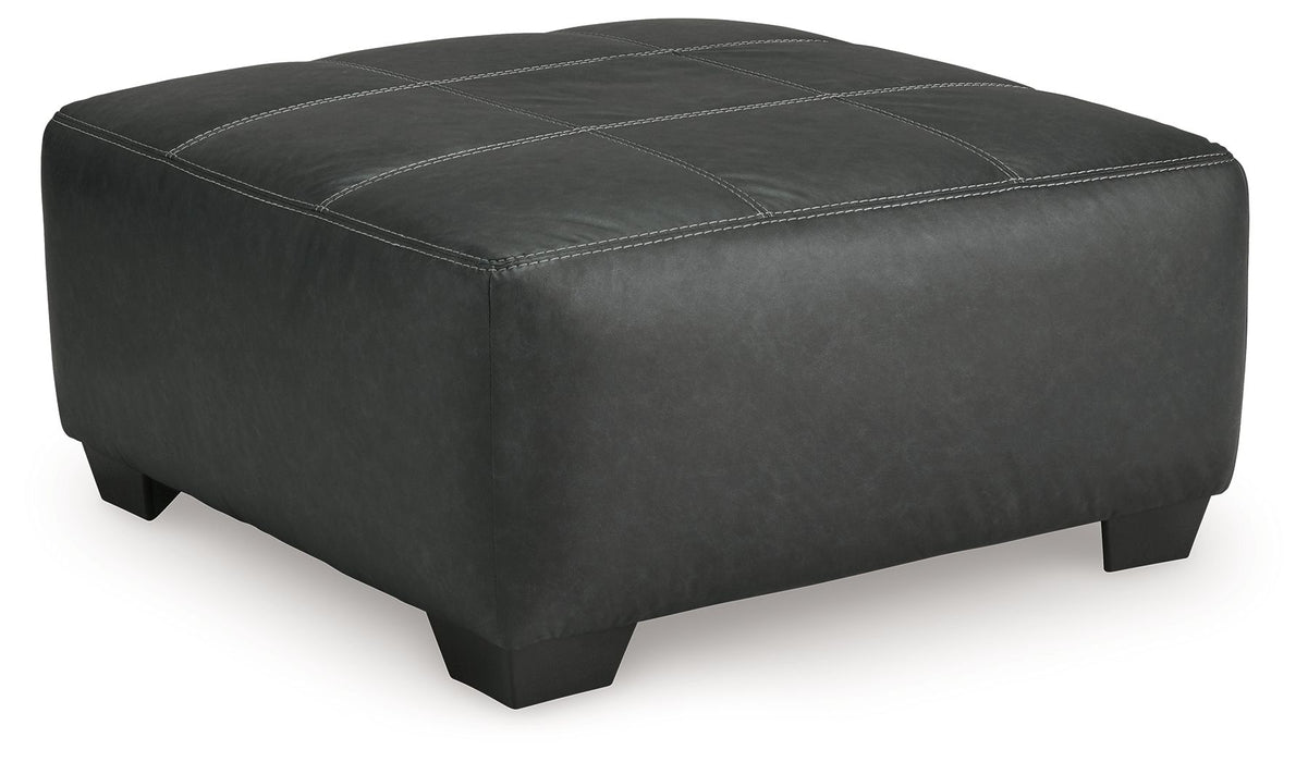 Brixley Pier - Oversized Accent Ottoman - Graphite - Stylish Home Furniture