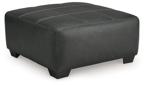 Brixley Pier - Oversized Accent Ottoman - Graphite - Stylish Home Furniture