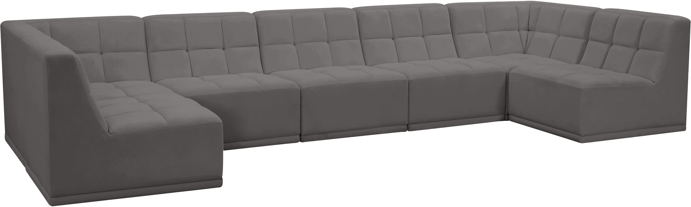 Relax - Modular Sectional 7 Piece - Gray