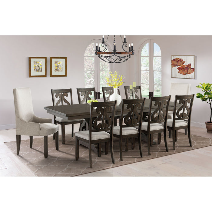 Stone - Parson Chair (Set of 2) - Smokey Dark Ash - Stylish Home Furniture