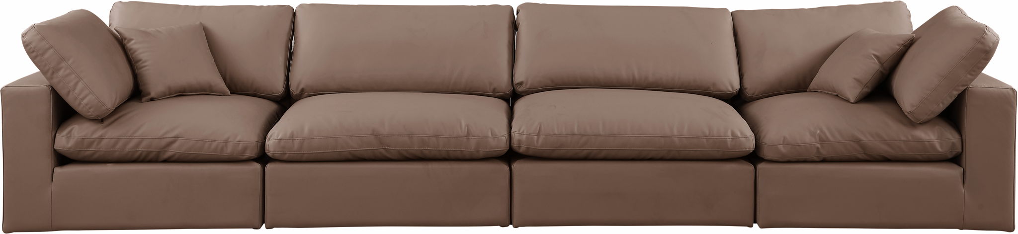 Comfy - Faux Leather Modular Sofa 4 Seats