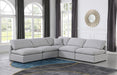Indulge - Linen 5 Piece Modular Corner Armless Sectional - Stylish Home Furniture