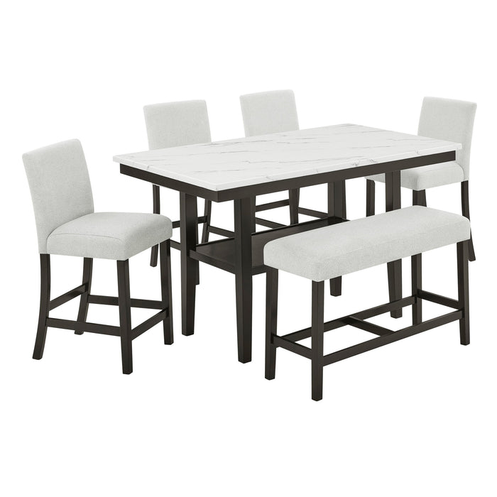 Carissa - Rectangle Counter Dining Set - Stylish Home Furniture