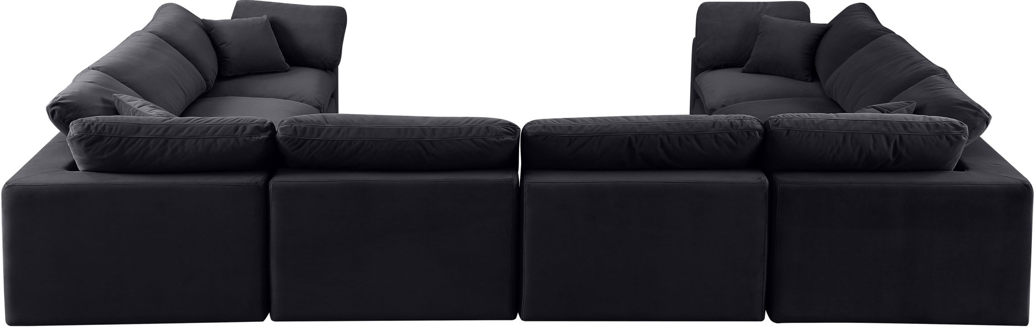 Comfy - 8 Piece Velvet Modular Sectional