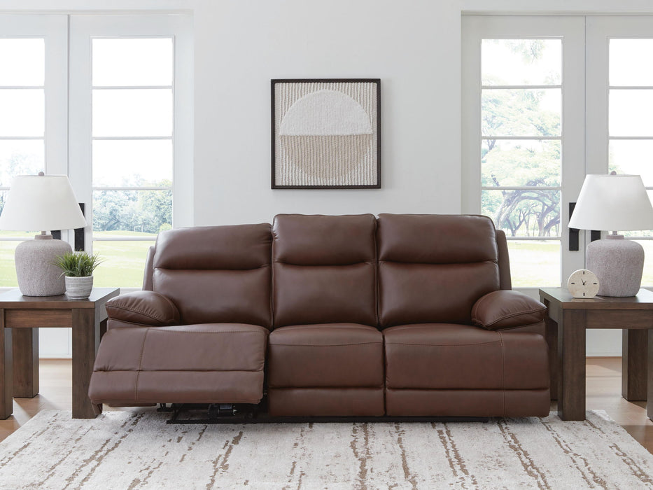 Vonryan - Power Reclining Sofa With Adj Headrest - Tobacco - Stylish Home Furniture