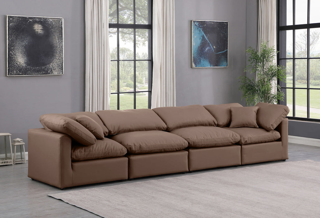 Indulge - Faux Leather 4 Seat Modular Sofa