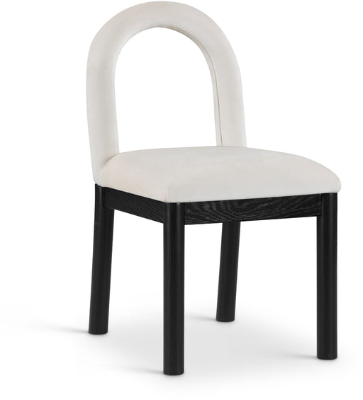 Conrad - Velvet Dining Chair With Black Legs