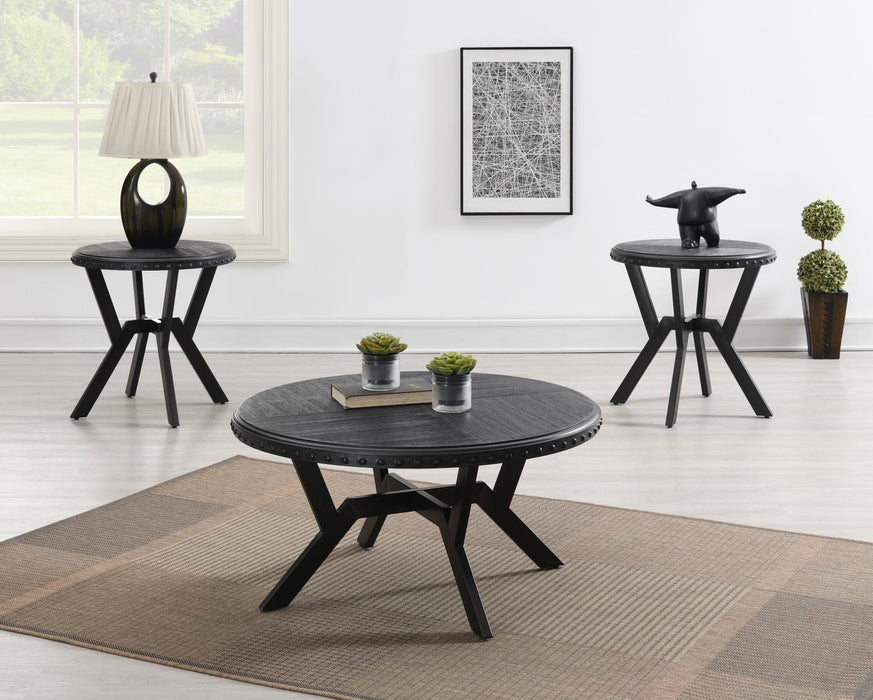 T116 - Coffee Table & 2 End Tables - Black