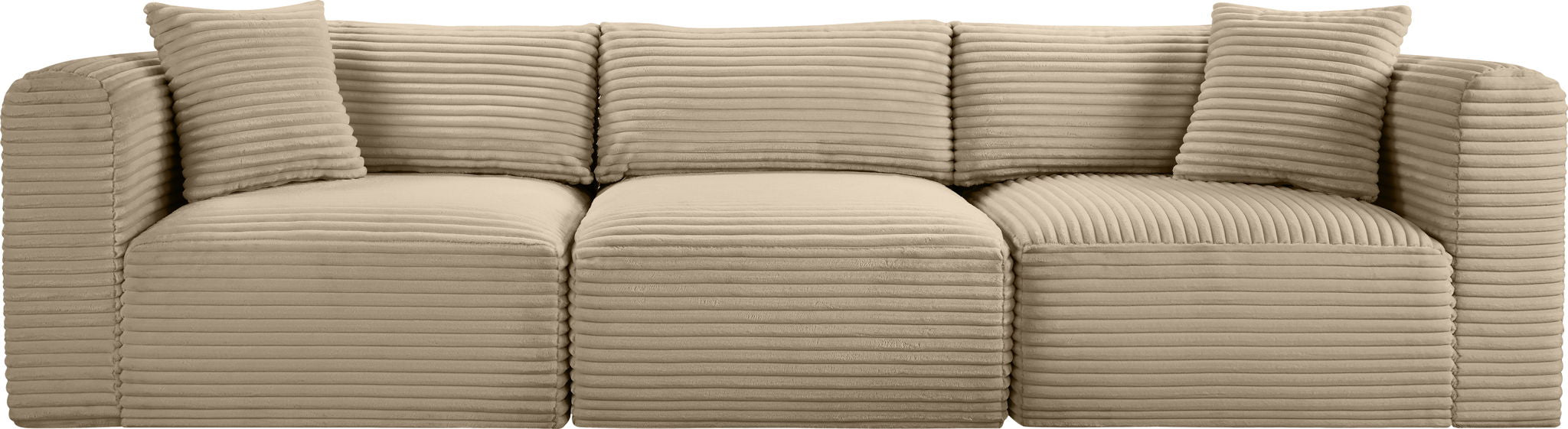 Shaggy - Fabric 3 Seat Modular Sofa