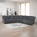 Redondo - 3 Piece Manual Sectional (2 Loveseats & Wedge) - Dark Gray - Stylish Home Furniture
