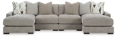 Aslan Court - Sectional With Ottoman Set - Stylish Home Furniture