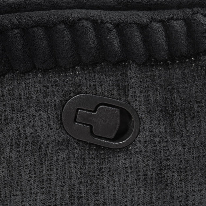 U181 - Corduroy Motion Loveseat - Black