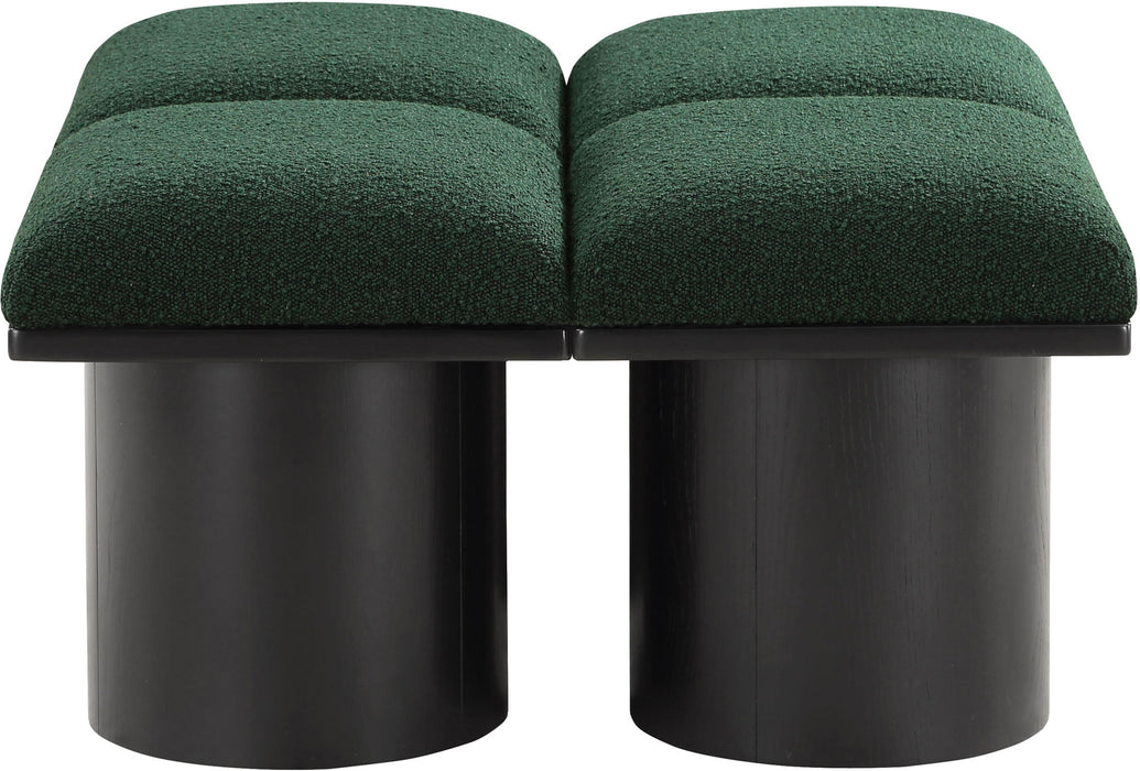 Pavilion - 4 Piece Modular Bench With Black Base