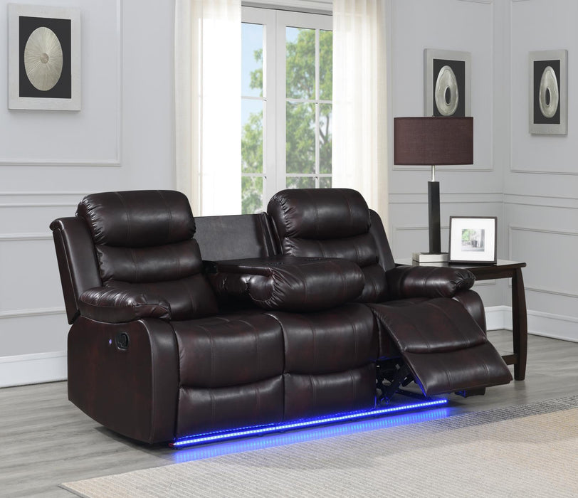 U155 - Motion LED Sofa - Brown