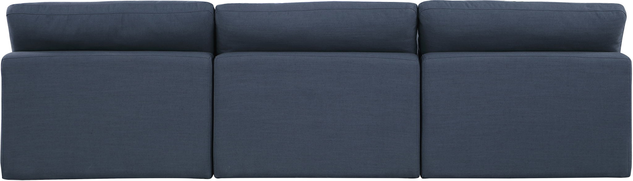 Comfy - Linen Modular Armless Sofa 3 Seats