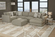 Amelia - Cocktail Ottoman - Sand - Stylish Home Furniture