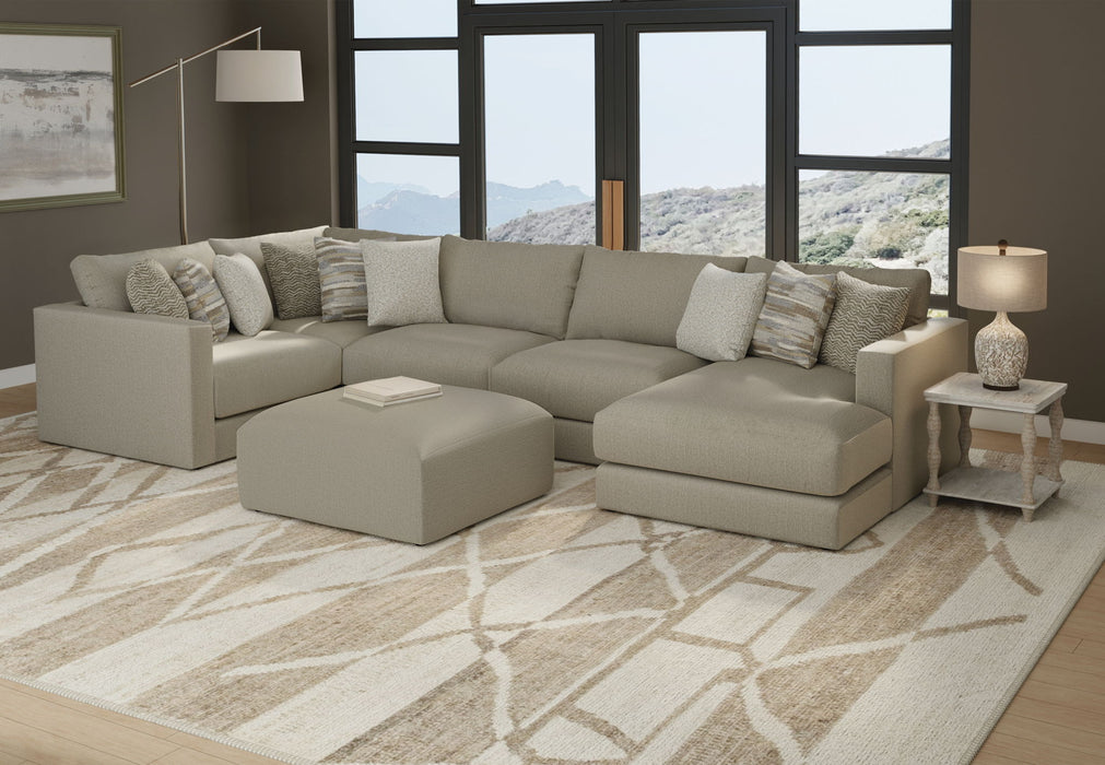 Amelia - Ottoman - Sand - Stylish Home Furniture