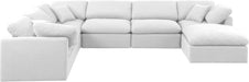 Indulge - Linen 7 Piece Modular Sectional - White - Stylish Home Furniture