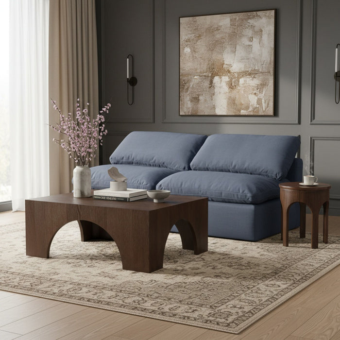 Indulge - Linen 2 Seat Modular Armless Sofa - Stylish Home Furniture