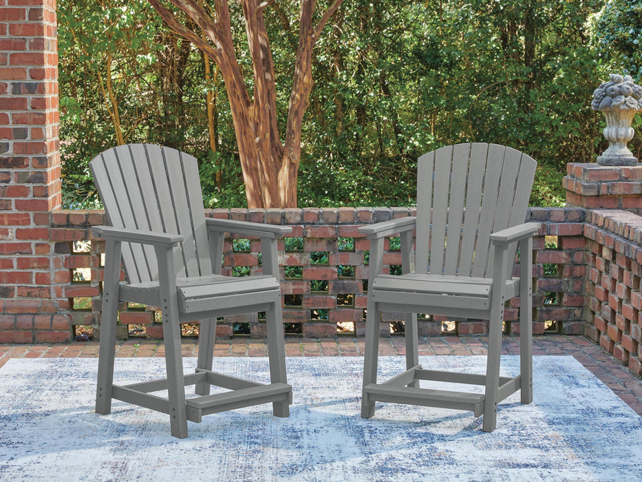Sanctuary Beach - Barstool (Set of 2) - Dark Gray - Stylish Home Furniture