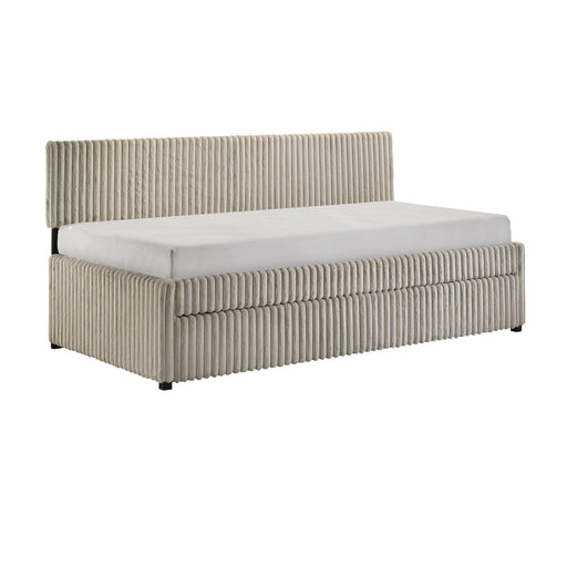Arden - Twin Daybed With Trundle - Corduroy Beige - Stylish Home Furniture
