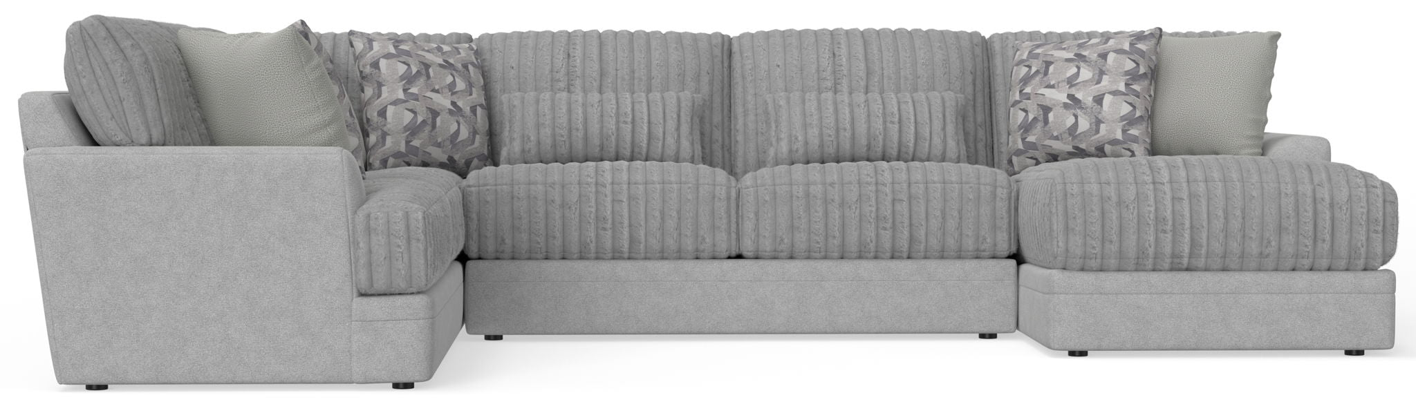 Titan - Sectional With Comfort Coil Seating And Accent Pillows Included