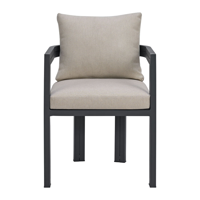 Playa - Dining Chair (Set of 2) - Dark Gray / Beige - Stylish Home Furniture