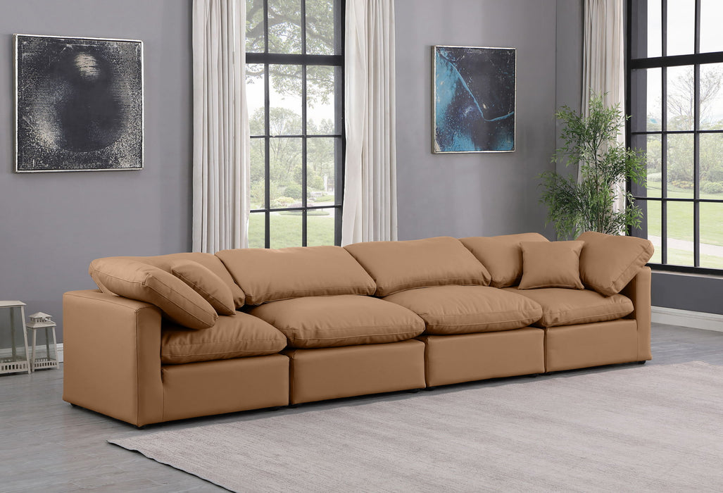 Indulge - Faux Leather 4 Seat Modular Sofa