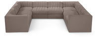 Rummi - Velvet Performance Fabric Upholstered Modular Sectional - Stylish Home Furniture