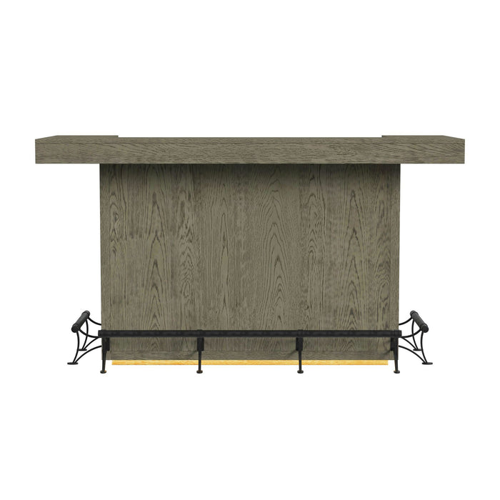 Jemma - Bar Table With Light - Gray And Dark Espresso - Stylish Home Furniture