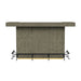 Jemma - Bar Table With Light - Gray And Dark Espresso - Stylish Home Furniture