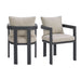 Playa - Dining Chair (Set of 2) - Dark Gray / Beige - Stylish Home Furniture