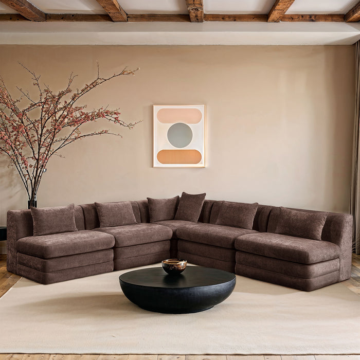 Stellar - 5 Piece Upholstered Modular Sectional