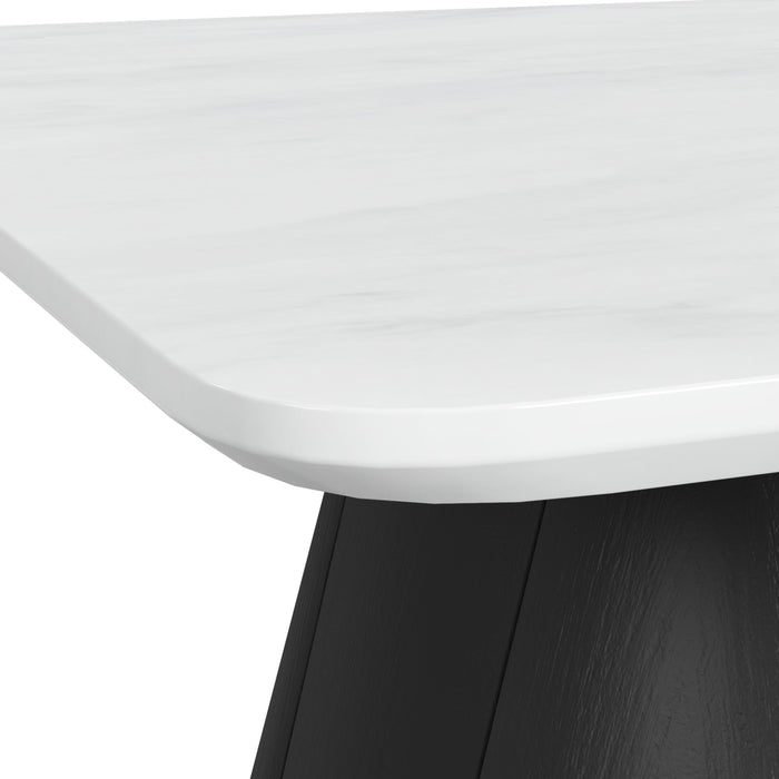 Edison - End Table - White And Black - Stylish Home Furniture