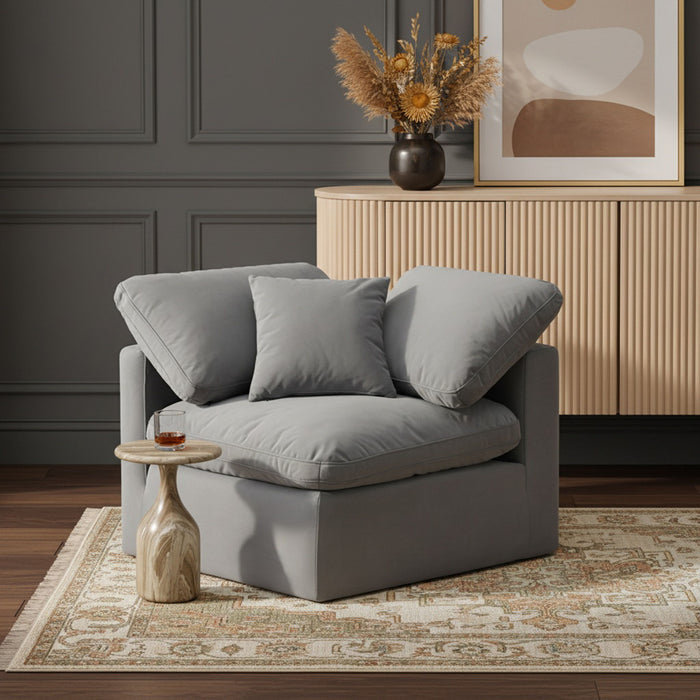 Indulge - Velvet Corner Chair - Stylish Home Furniture