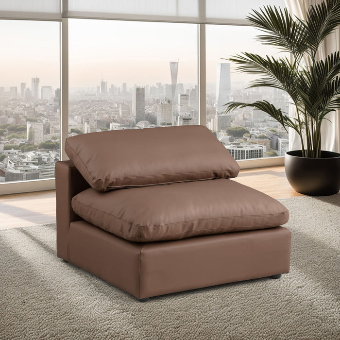 Comfy - Faux Leather Armless Chair - Stylish Home Furniture
