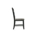 Martin - Dining Side Chair With Gray Fabric (Set of 2) - Black Finish - Stylish Home Furniture
