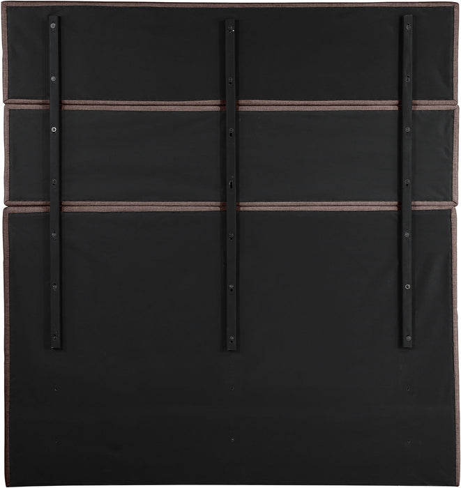 Adam - Linen Fabric Bed With 89" Headboard