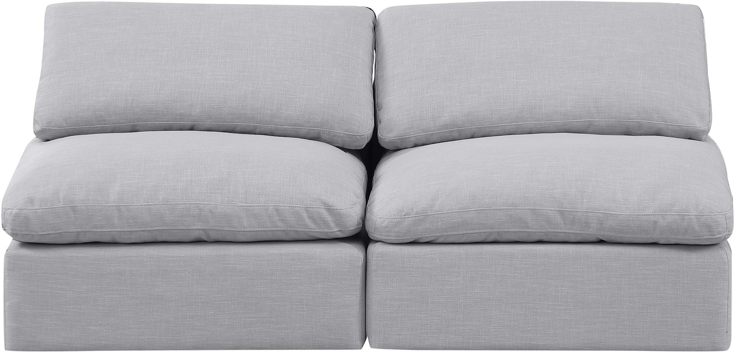 Indulge - Linen 2 Seat Modular Armless Sofa - Stylish Home Furniture